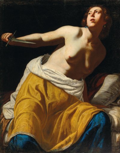 ルクレティア、1640〜1645年頃。 作： Artemisia Gentileschi
