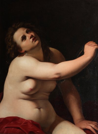 クレオパトラの死 作： Artemisia Gentileschi