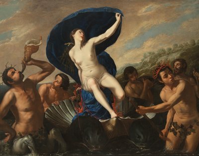ガラテアの勝利（キャンバスに油彩） 作： Artemisia and associate Gentileschi