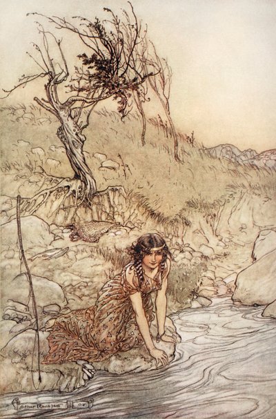 ハーミア（ウィリアム・シェイクスピア作「真夏の夜の夢」より抜粋 作： Arthur (after) Rackham