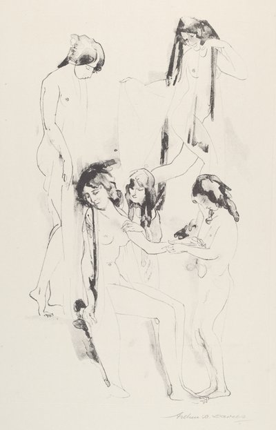 影の旋律の渦 作： Arthur B. Davies