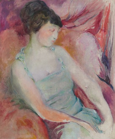 ヘレン・フレック・セイファートの肖像、1921年頃（キャンバスに油彩） 作： Arthur Beecher Carles