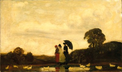 毎週土曜日、1895-96年 作： Arthur Bowen Davies