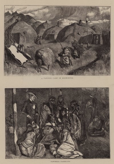 真冬のポーニーキャンプ 作： Arthur Boyd Houghton