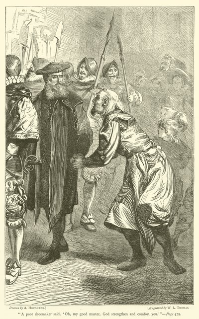 かわいそうな靴屋は、「ああ、私の良い主人、神はあなたを強くして慰めます 作： Arthur Boyd Houghton