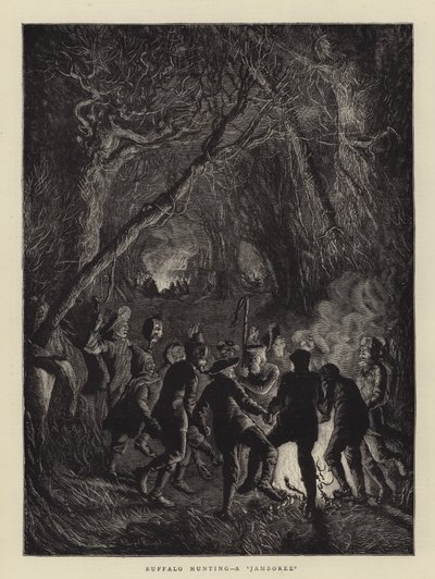 ジャンボリー、バッファローハンティング 作： Arthur Boyd Houghton