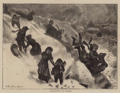 オマハでのコースティング 作： Arthur Boyd Houghton
