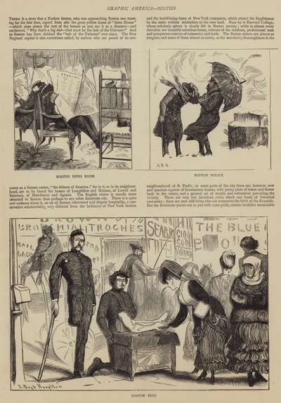 グラフィックアメリカ、ボストン 作： Arthur Boyd Houghton