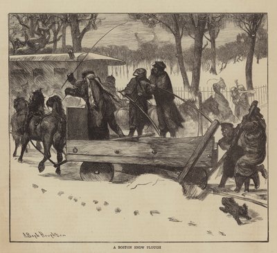 ボストンスノープラウ、グラフィックアメリカ 作： Arthur Boyd Houghton