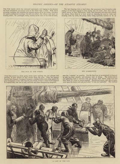 大西洋汽船のグラフィックアメリカ 作： Arthur Boyd Houghton