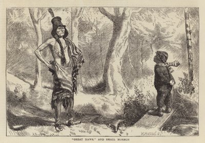 グレートホークと小さなモルモン 作： Arthur Boyd Houghton