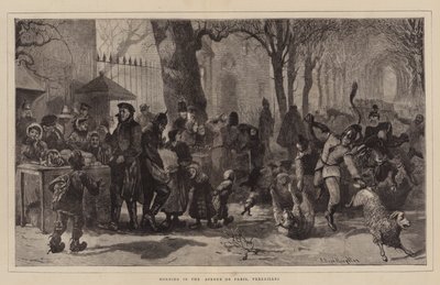 ベルサイユ、パリ大通りの朝 作： Arthur Boyd Houghton