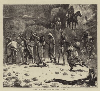 北米インディアンスポーツ 作： Arthur Boyd Houghton