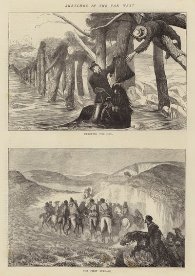 極西のスケッチ 作： Arthur Boyd Houghton