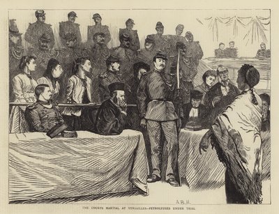 裁判中のベルサイユの軍法会議、ワセリン 作： Arthur Boyd Houghton