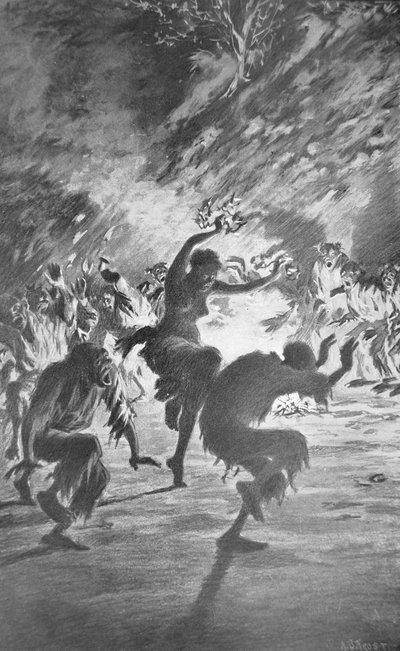 ハイチのブードゥー教の儀式 作： Arthur Burdett Frost