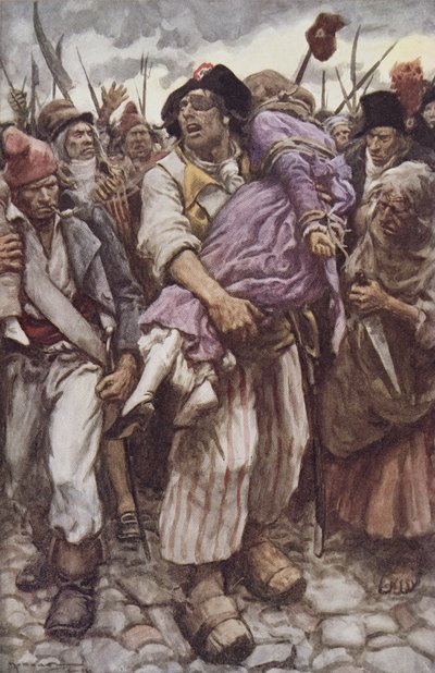 The Scarlet Pimpernel to the Rescue、Baroness Orczy（1865-1947）による「The Scarlet Pimpernel」のイラスト（カラーリソ） 作： Arthur C. (after) Michael