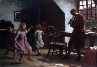 オリバー・ゴールドスミスの前で踊る子供たち 作： Arthur Claude Cooke