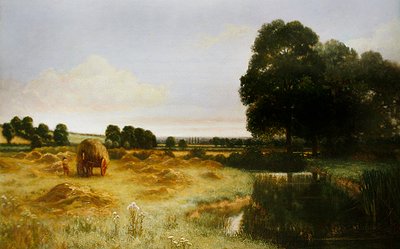 イングランドの緑と快適な土地 (キャンバスに油彩) 作： Arthur Claude Cooke
