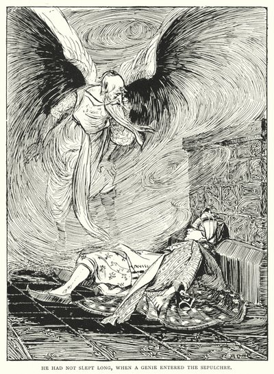 精霊が墓所に入ったとき、彼は長く眠っていませんでした 作： Arthur David McCormick