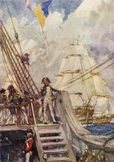 ネルソン、フランス艦隊を追跡 作： Arthur David McCormick