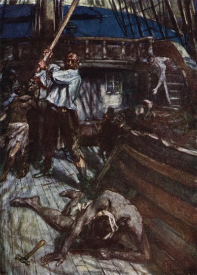 トンバは奴隷の船長に倒れた 作： Arthur David McCormick