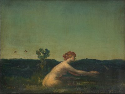 「春の夕べ」、1882～1928年 作： Arthur Davies
