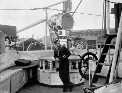 HMS Imperieuseに搭載されたホロフォット、1896年 作： Arthur Debenham