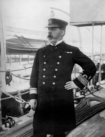 1896年、イギリス太平洋艦隊の司令官、ヘンリーベリーパリサー少将。 作： Arthur Debenham