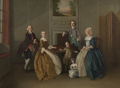 家族グループ、1756 作： Arthur Devis