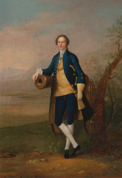 大砲を持った紳士 作： Arthur Devis