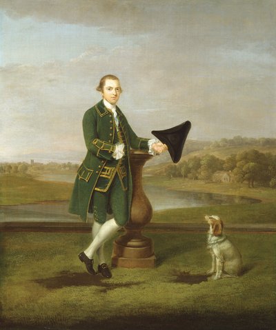 男の肖像、1763年。 作： Arthur Devis
