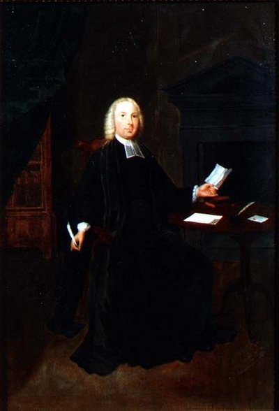 ランカシャー州リーの牧師ウィリアム・ファリントンの肖像（1741-42年頃）（油彩・キャンバス 作： Arthur Devis