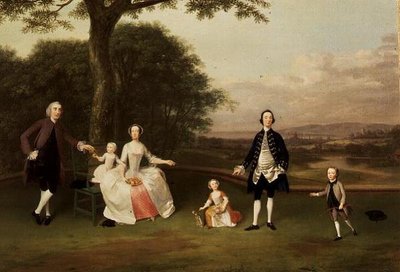 ティル家、1750-51年頃 作： Arthur Devis