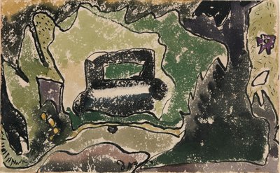 向かいの車 作： Arthur Dove