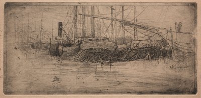 1887年、カイヤホガ川を滑る。 作： Arthur E. Schneider.