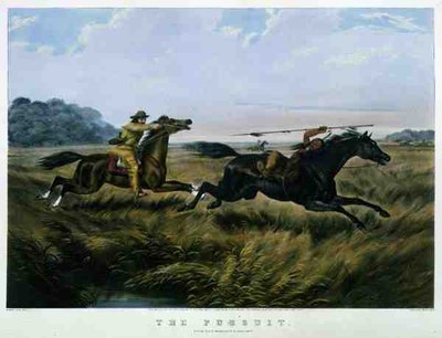 The Pursuit」（Currier & Ives社刊 作： Arthur Fitzwilliam (after) Tait