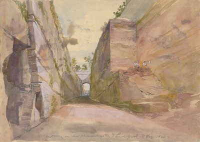 マンチェスター・アンド・リバプール鉄道の切断 作： Arthur Fitzwilliam Tait