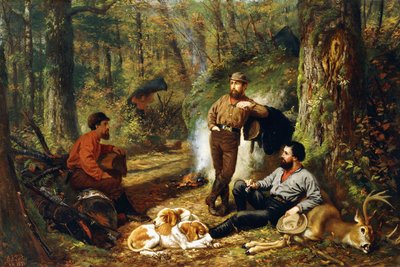 ポーテージで止まる、1871 作： Arthur Fitzwilliam Tait