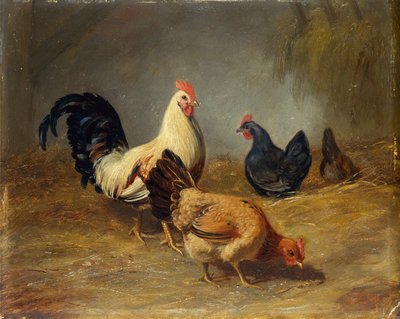 家禽の給餌 作： Arthur Fitzwilliam Tait