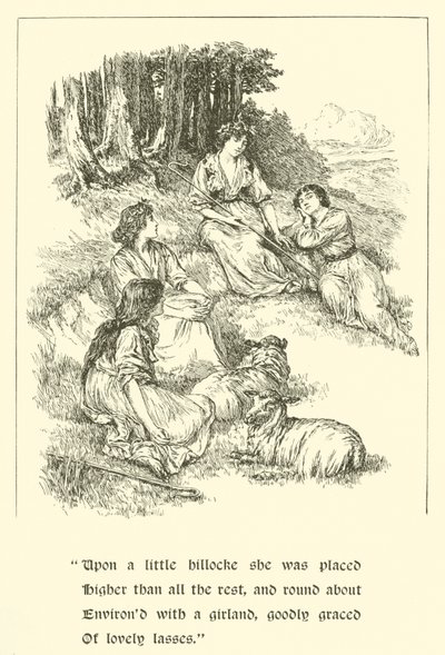 Sir Calidore, Knight Of Courtesy, Coridon and Pastorella (in engraving) 作： Arthur George Walker