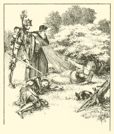 ギュイヨン卿「至福の塔」（エングレーヴィング 作： Arthur George Walker