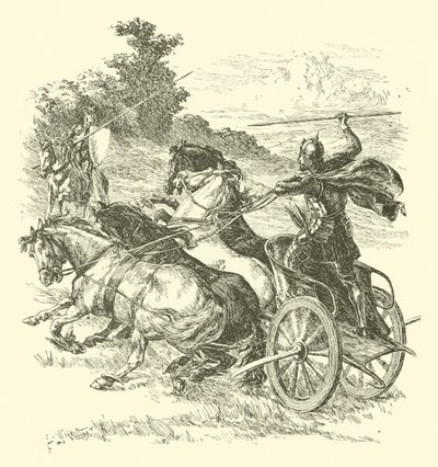 アルテガル卿の冒険」「サルタンの馬」（エングレービング 作： Arthur George Walker