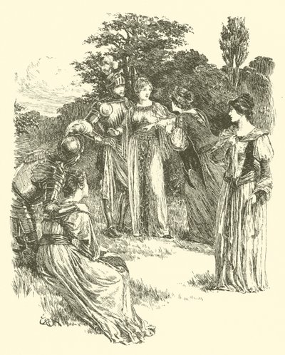 The Legend Of Britomart, The Golden Girdle Awarded (e.g. engraving) 作： Arthur George Walker
