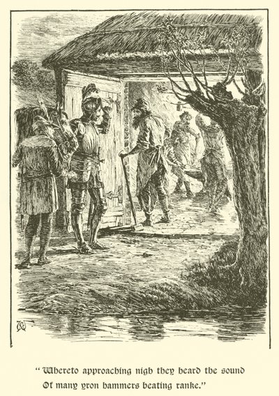 The Legend Of Britomart, The House Of Care (e.g. engraving) 作： Arthur George Walker