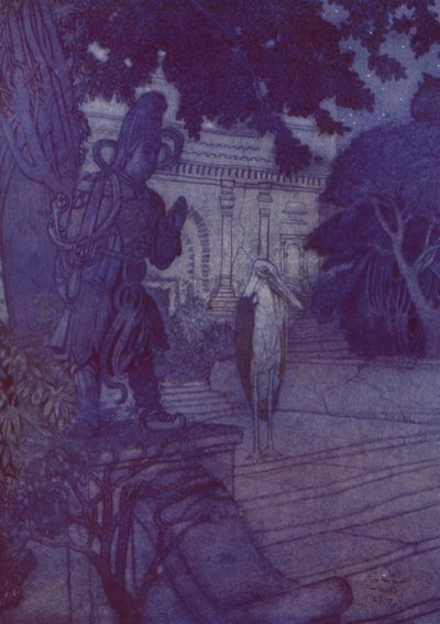 音のなかったところに静寂がある（カラーリトグラフ 作： Arthur George Watts