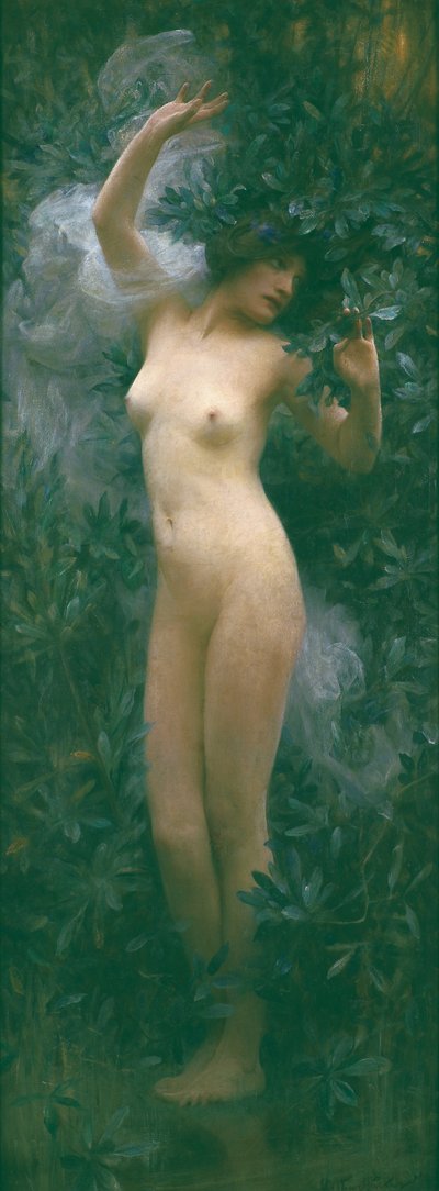 ダフネ 1890年頃（キャンバスに油彩） 作： Arthur Hacker
