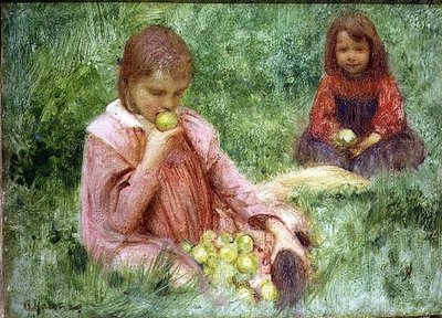 オーチャードで 作： Arthur Hacker