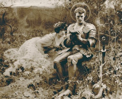 パーシヴァル卿の誘惑（グラビア） 作： Arthur Hacker