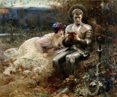 パーシバル卿の誘惑 作： Arthur Hacker
